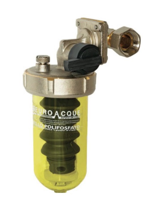 Euroacque Dosatore Polifosfati 1/2" Attacchi Ruotabili Con Bypass