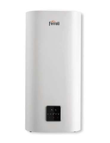 Ferroli Scaldabagno Elettrico Titano Twin 50 L Verticale/Orizzontale Doppio Serbatoio Wi-Fi 5 Anni Garanzia