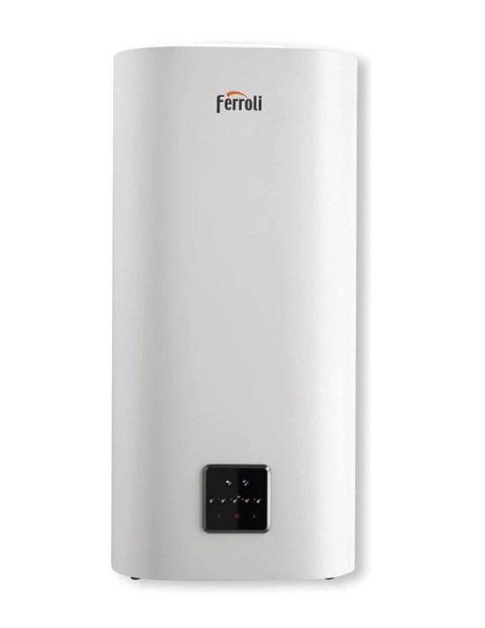 Ferroli Scaldabagno Elettrico Titano Twin 50 L Verticale/Orizzontale Doppio Serbatoio Wi-Fi 5 Anni Garanzia