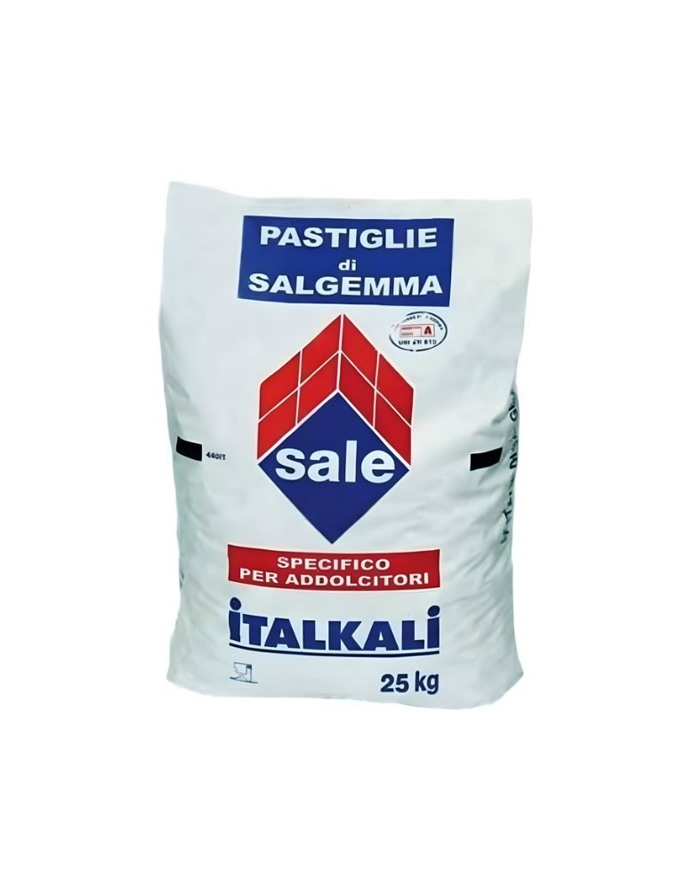 Salgemma Naturale Italiano Sale in Pastiglie 25KG per Addolcitori Acqua Depuratori
