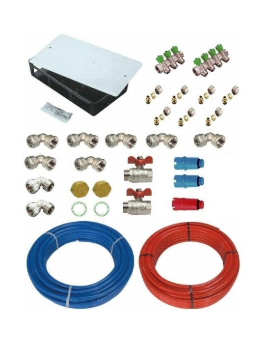 Kit Impianto Idrico Bagno Per Acqua Lavabo Bidet Cassetta Vasca o Doccia Kit Impianto Idrico Bagno Per Acqua Lavabo Bidet Cassetta Vasca o Doccia