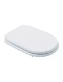 Coprivaso Sedile Compatibile Cesame Sintesi Dedicato In Legno Rivestito Bianco Con Cerniere