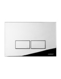 Valsir Placca Doppio Scarico a Parete ABS Meccanica P3 Cromo Lucido 4/9 lt. per Tropea S Art. VS0869235
