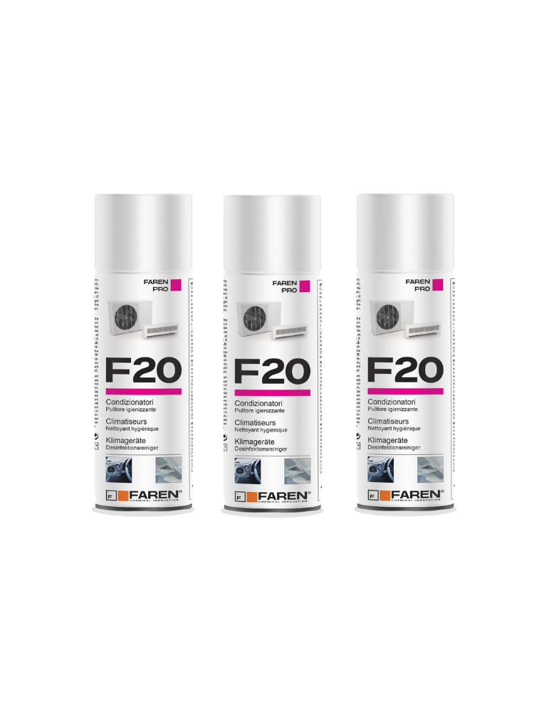 Faren F20 Igienizzante Spray Trasparente 400 ml confez. 3 pezzi