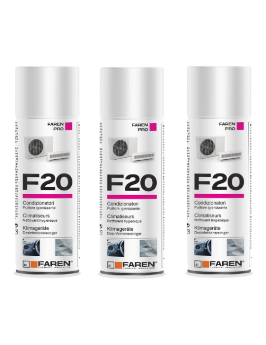 Faren F20 Igienizzante Spray Trasparente 400 ml confez. 3 pezzi