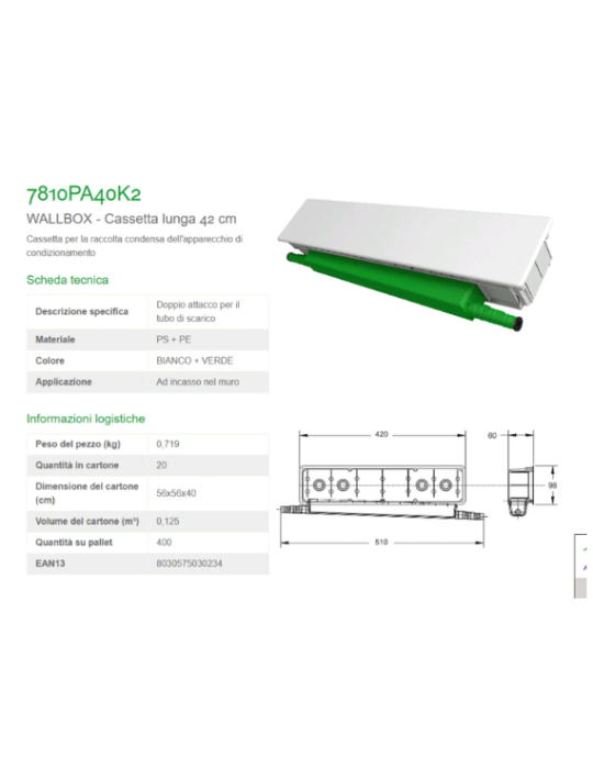Cassetta per la Raccolta Condensa Bonomini