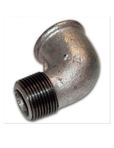 Curva a Gomito Zincata Maschio / Femmina da 2"