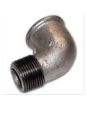 Curva a Gomito Zincata Maschio / Femmina da 2"