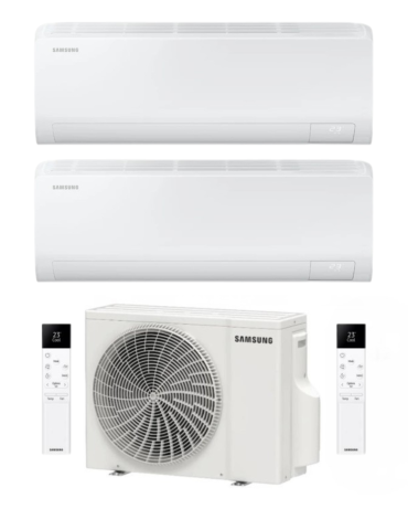 Samsung Climatizzatore Dual Split Cebu S2 9+12 con AJ040TXJ2KG/EU Inverter Wi-Fi Classe A+++
