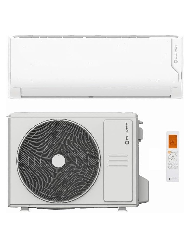 Climatizzatore Condizionatore Clivet Cristallo 12000 Btu Monosplit Inverter R-32 Wi-Fi  A++ A+ New 2022