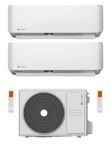 Climatizzatore Clivet Cristallo Trial Split 9000+9000+12000 Btu Inverter R-32 Wi-Fi A++ A+ U.E. 6.1 Kw