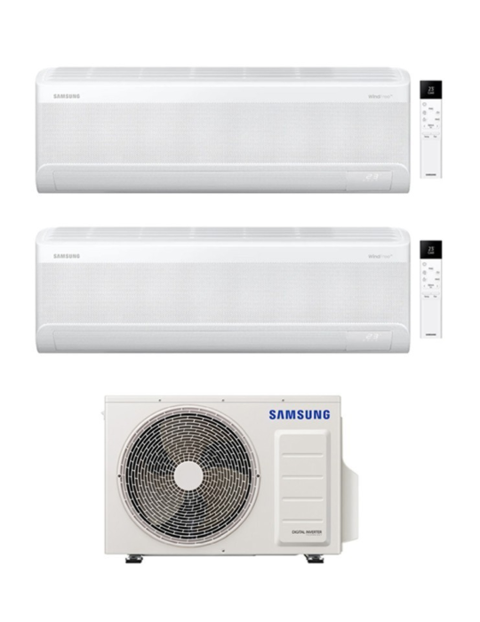 Samsung Climatizzatore Dual Split Inverter serie WINDFREE AVANT S2 9+9  R-32 Wi-Fi A+++ con AJ040TXJ2KG 4 Kw