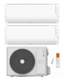 Climatizzatore Clivet Cristallo Dual Split 9000+9000 Btu Inverter R-32 Wi-Fi A++ A+ U.E. 4.1 Kw