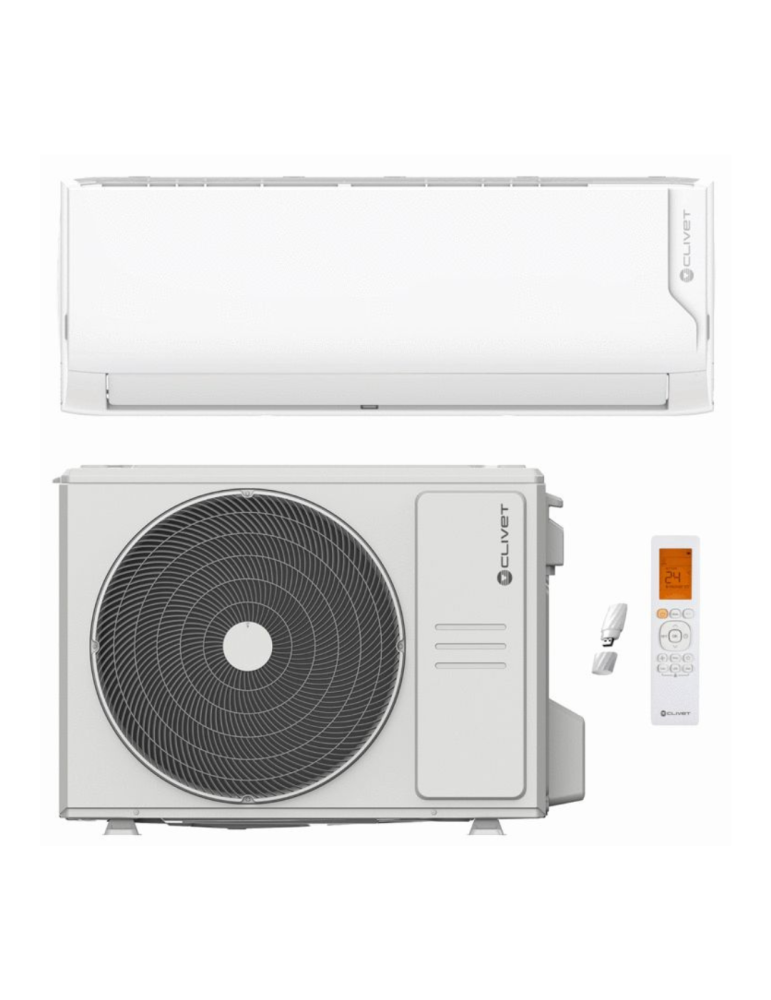 Climatizzatore Clivet Monosplit Cristallo 2 12000 Btu Inverter R-32 Wi-Fi  A+++ A++