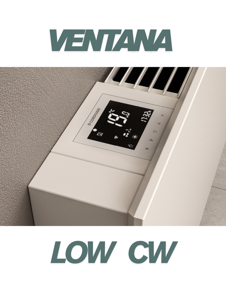 Cordivari Ventilconvettore Ventana Low CW 2000 Inverter Bianco con comando Wi-fi Inverter