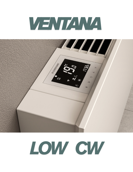 Cordivari Ventilconvettore Ventana Low CW 2000 Inverter Bianco con comando Wi-fi Inverter