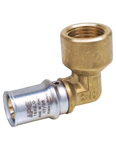 Gomito femmina per multistrato a  pinzare