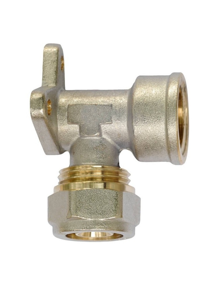 Gomito con placca 1/2x16 per multistrato a stringere