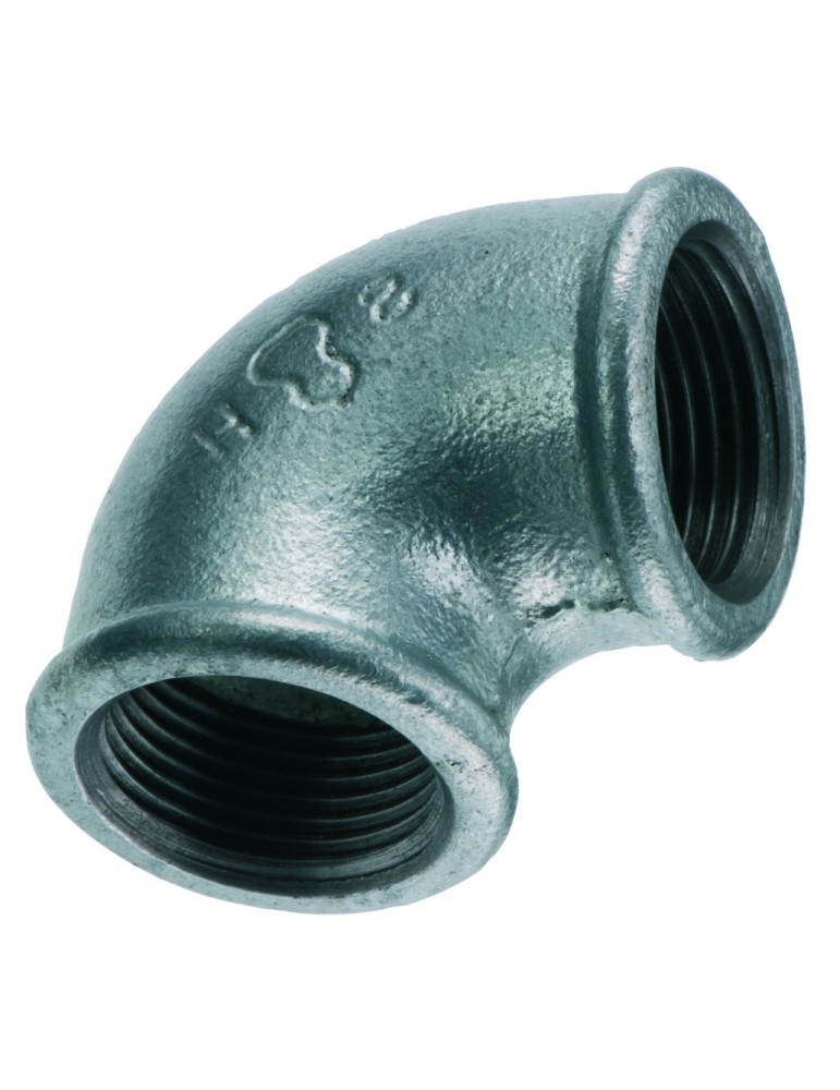 Gomito doppio femmina/femmina in ferro zincato Gomito doppio femmina/femmina in ferro zincato