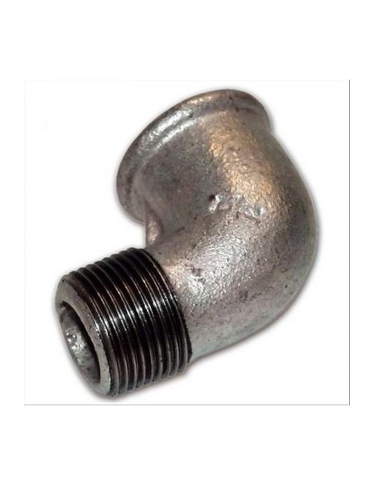 Gomito doppio maschio/femmina in ferro zincato