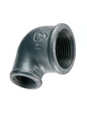 Gomito femmina ridotto in ferro zincato