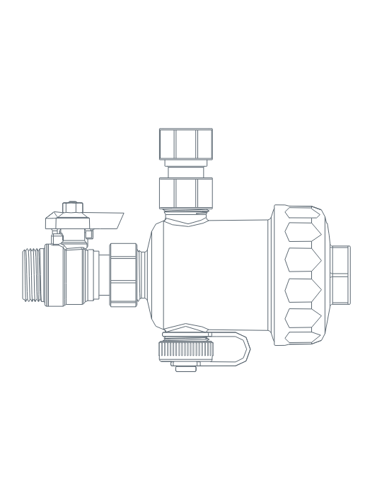 Filtro defangatore magnetico sotto-caldaia RBM MG1 3/4