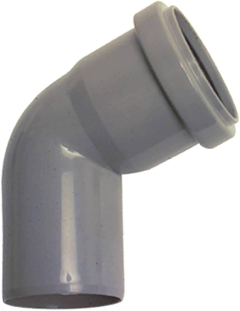 Curva ad innesto Bampi in polipropilene grigio