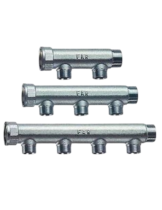 Collettori componibili lineari 3/4'' FAR 2/3/4vie per riscaldamento