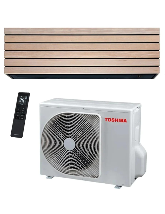 Climatizzatore Condizionatore Toshiba DAISEIKAI 10 WOOD 13000 BTU Hybrid Inverter R-32 Wi-Fi A+++