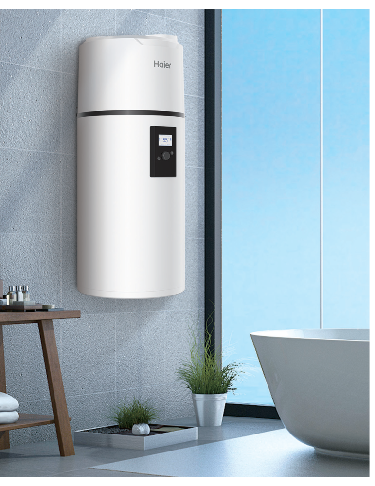 Haier Scaldabagno a Pompa di Calore M8 monoblocco pensile 149L R290 HP150M8-9