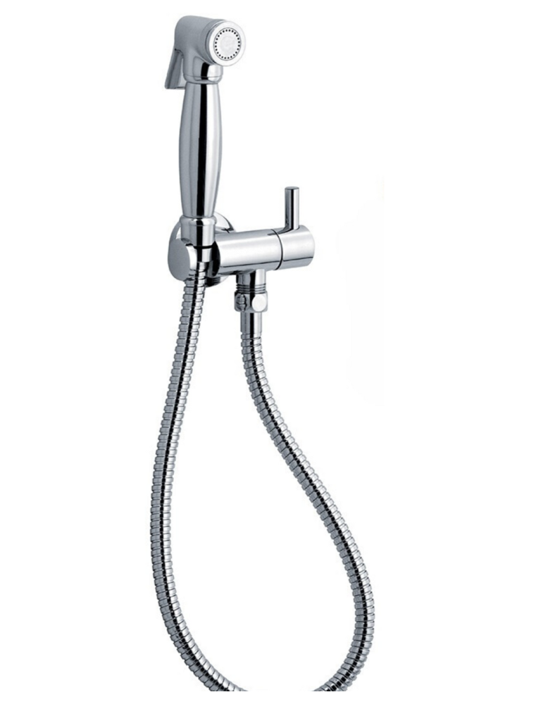 Set Idroscopino con doccia SALOME' , rubinetto ruis12 e flessibile da 120cm cromo