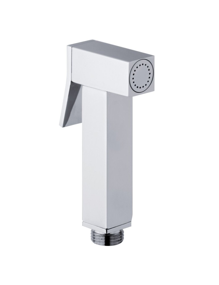 SPHERA Set Idroscopino con doccia SHUT OFF square DC5076, rubinetto ruis13 e flessibile da cm120 cromo