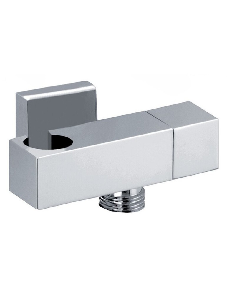 SPHERA Set Idroscopino con doccia SHUT OFF square DC5076, rubinetto ruis13 e flessibile da cm120 cromo