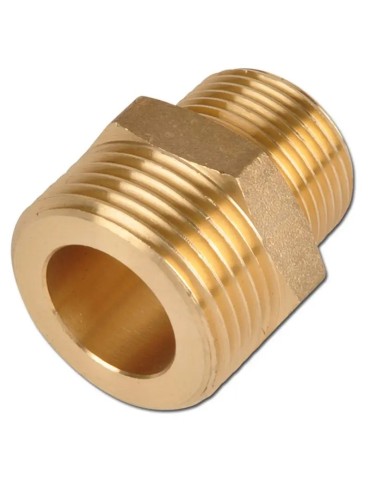 Niples Ridotto Maschio Maschio Filettato in Ottone Giallo