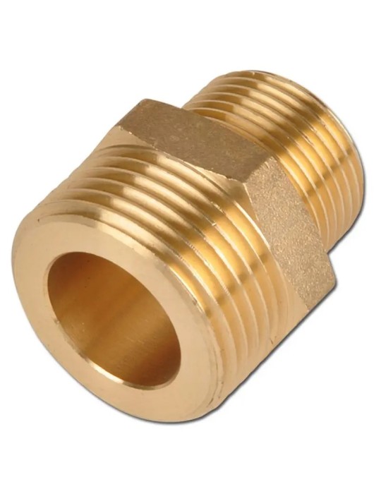 Niples Ridotto Maschio Maschio Filettato in Ottone Giallo