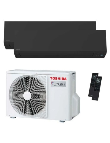 Condizionatore Toshiba Shorai Edge Black Dual Split 12000+12000 BTU Inverter Wi-Fi