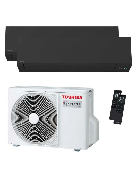 Condizionatore Toshiba Shorai Edge Black Dual Split 12000+12000 BTU Inverter Wi-Fi