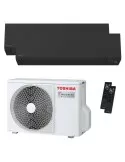 Condizionatore Toshiba Shorai Edge Black Dual Split 12000+12000 BTU Inverter Wi-Fi