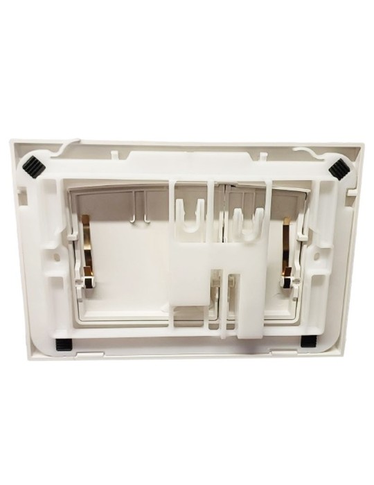 Placca di comando meccanica con doppio scarico valsir. Compatibile con le cassette da incasso TROPEA, WINNER e CUBIK e correlata