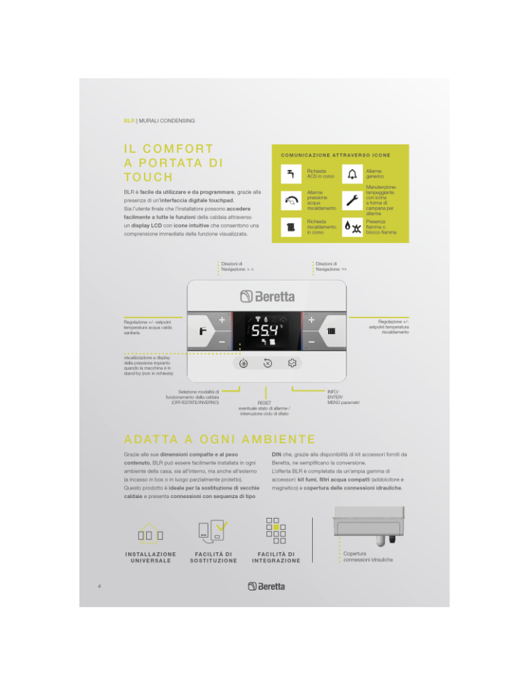 Caldaia a Condensazione Beretta BLR 25C 25 kW | Kit Fumi Incluso