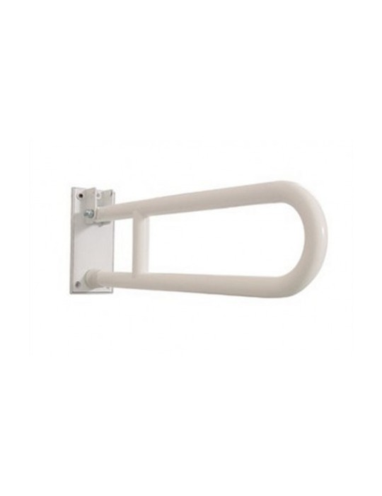 Maniglione disabile di sostegno ribaltabile con portarotolo cm.80 civita cromo