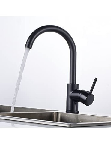 Argo Miscelatore Monocomando Lavello Cucina Nero Opaco Mod. Siena  Art. 2521/04F