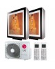 Climatizzatore Condizionatore LG Artcool Gallery R32 Dual Split Inverter 9000 + 12000 BTU con U.E. MU2R15 NOVITÁ Classe A+++/A+