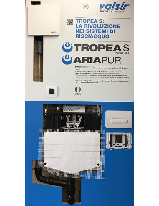 CASSETTA WC INCASSO TROPEA S ARIAPUR 80 MECCANICA